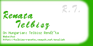 renata telbisz business card